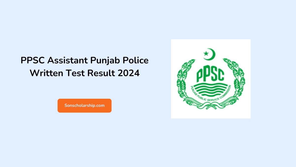 PPSC Assistant Punjab Police Written Test Result 2024