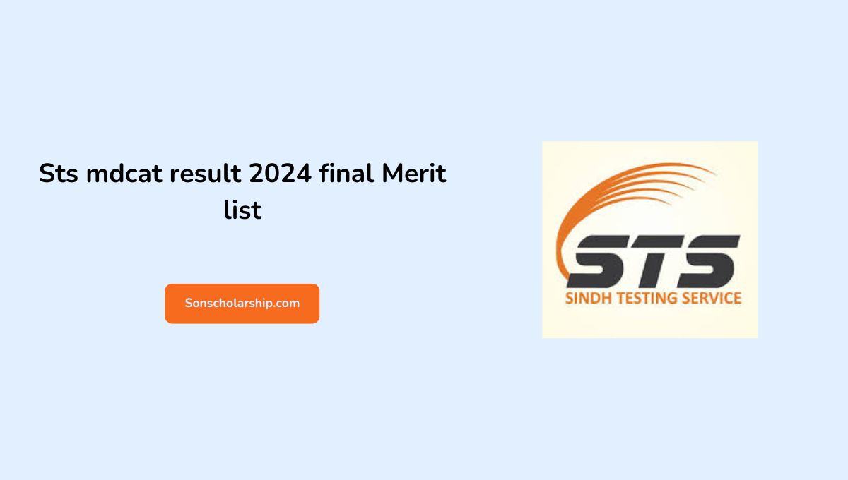 Sts mdcat result 2024 final Merit list